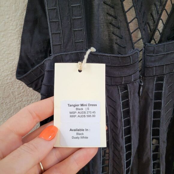 NWT Magali Pascal Tangier Eyelet Mini Dress S - Picture 12 of 15